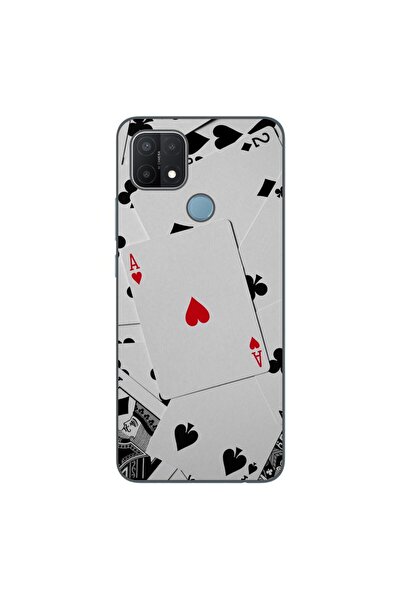 OEM Husa compatibila cu Oppo A15 si A15s Silicon Gel Tpu Model Carti Poker