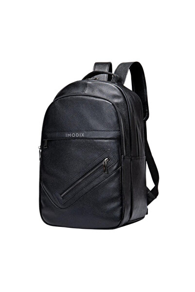 IMODIX Genuine Leather Backpack for Men, IMODIX, 14-inch Laptop Compartment, ...