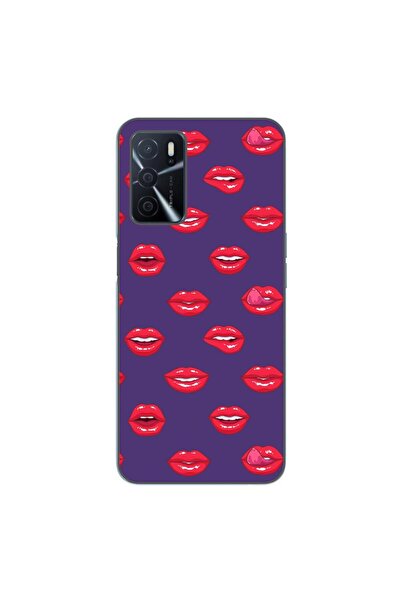 OEM Husa compatibila cu Oppo A16 Silicon Gel Tpu Model Buze Pattern
