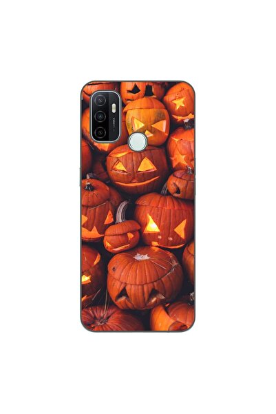 OEM Husa compatibila cu Oppo A53 Silicon Gel Tpu Model Halloween Dovleci Lumi...