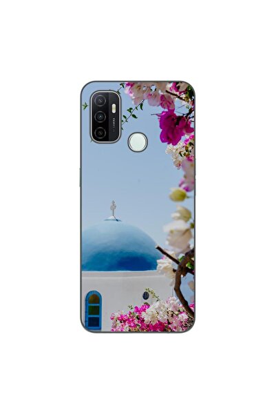 OEM Θήκη συμβατή με Oppo A53 Σιλικόνης Gel TPU με σχέδιο Ελλάδα Σαντορίνη