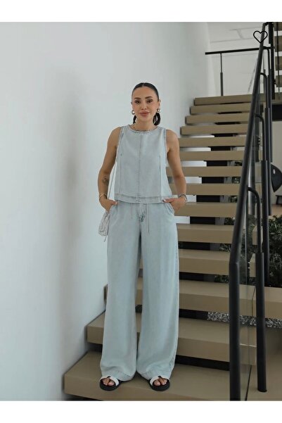 LİZYA JUDGE BLUZ PANTOLON DENİM TAKIM