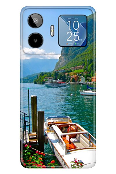 General Mobile GM 26 Pro G903 Kılıf Dekoratif Silikon Baskılı Kapak Como