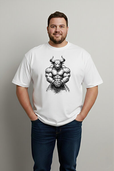 LORVEX Large Size T-Shirt Oversize Cotton Comfortable Fit Printed Unisex T-Shirt