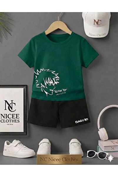 NC Nicee Clothes ΚΑΛΟΚΑΙΡΙΝΟ ΠΑΙΔΙΚΟ ΜΠΛΟΥΖΑΚΙ ΚΑΙ ΣΟΡΤΣ UNISEX (ΛΕΥΚΟ ΣΧΕΔΙΟ...