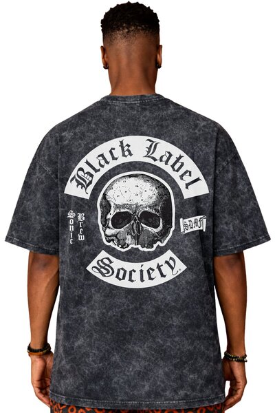 SEVBANO Black Label Society Rock Metal Music Band Back Printed Unisex Oversiz...
