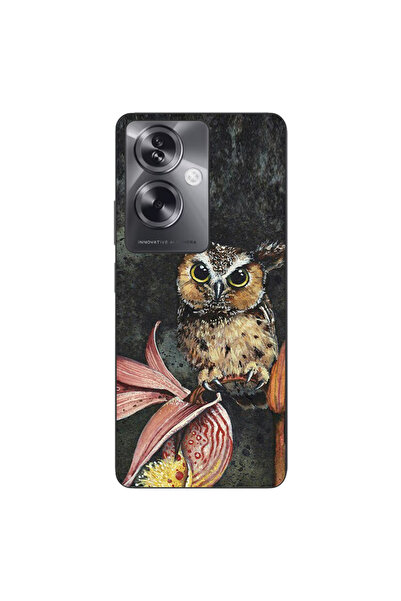 OEM Θήκη συμβατή με Oppo A79 5G Σιλικόνης Gel TPU με σχέδιο κουκουβάγιας