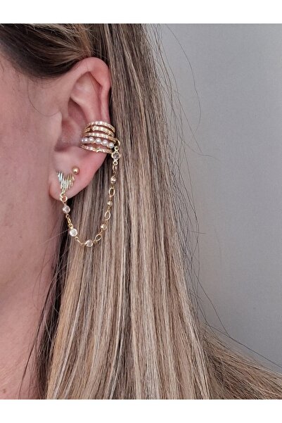 8atelier Triple Set Pearl Detail Earrings