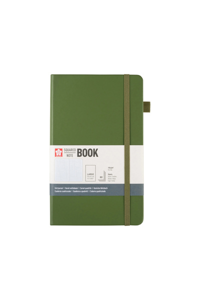Sakura Squared Notebook Pine Needle 13X21Cm 140Gr 80 Sheets Squared Notebook