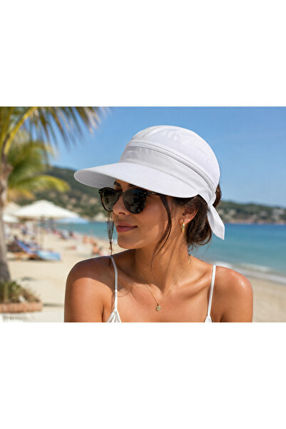 moda nokta Summer Sun Hat – Zippered Visor Hat with Uv Protection and Open Top