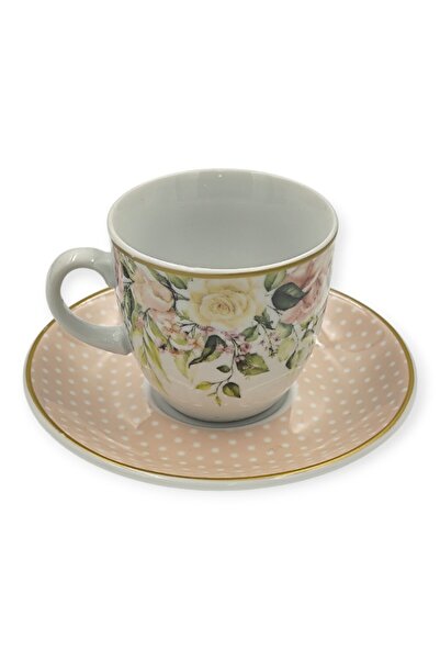 OEM Bohemia House Φλυτζάνια Πορσελάνης Καφέ Σετ 6 Τεμαχίων GARDEN ROSE 110cc