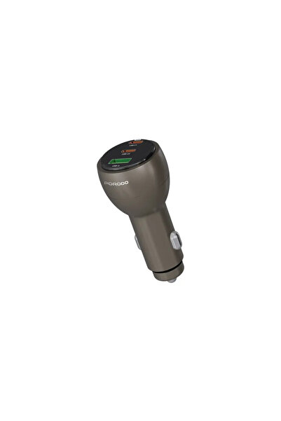 porodo Valtro Multi-Port Car Charge with USB Fast Charging - Brown