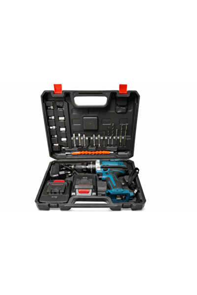 hey Cordless Drill and Screwdriver, Complete Set in Case, 2 Batteries, Drill ...
