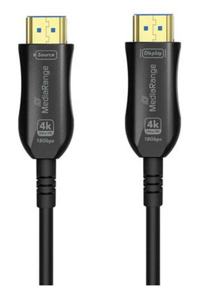 MediaRange Cablu HDMI de mare viteză Ethernet AOC 18Gbit/s 20m