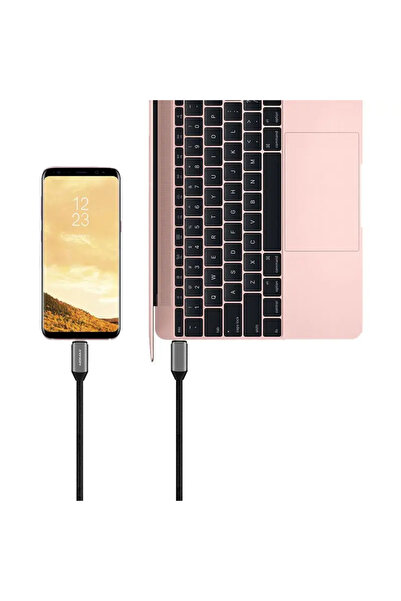 Momax Cablu Elite Link 100W 5A USB-C (Power Delivery) 100cm (Negru)