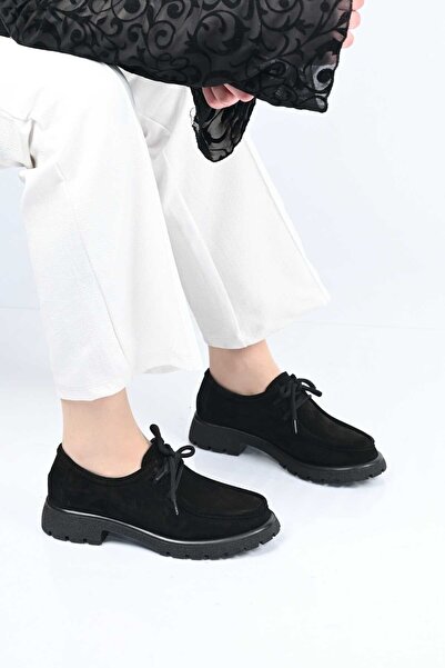Bestello Loafer din piele naturală cu șireturi 345-4247 Pantofi de damă