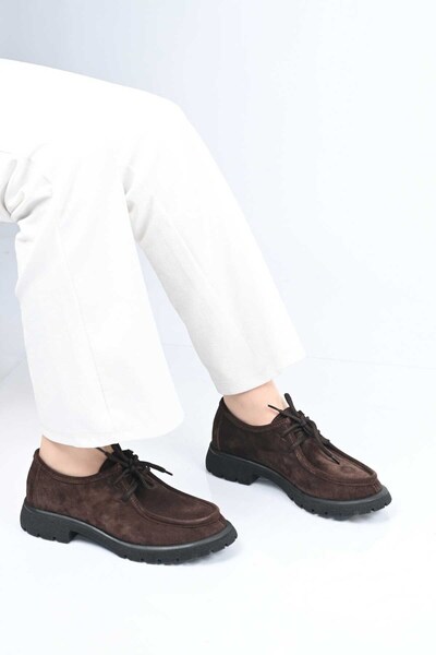Bestello Loafer din piele naturală cu șireturi 345-4247 Pantofi de damă