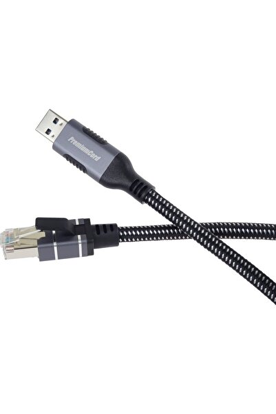 PremiumCord Cablu Ethernet USB3.2 la LAN RJ45 10/100/1000, 2m