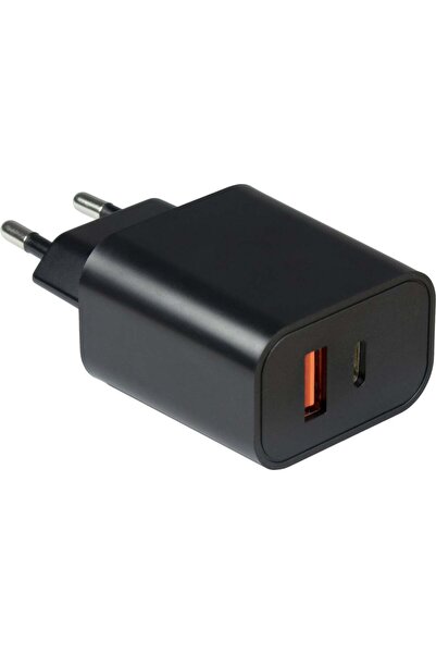 Inter-Tech Încărcător PD USB C, PSU PD-2120, PD+QC 20W negru
