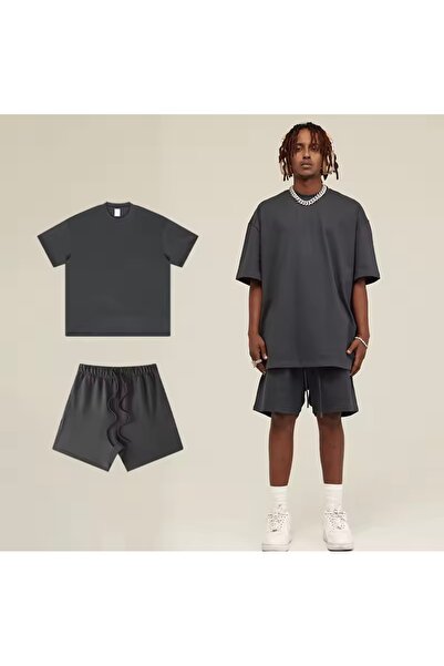 NIGRUM PARDUS New Season Solid Color 100% Cotton Oversize Plus Size Men's T-S...