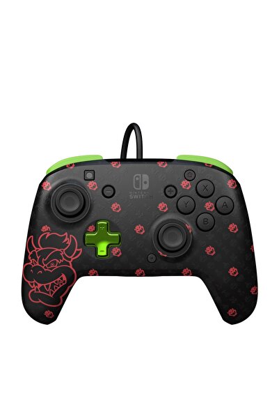 Pdp Controler cu fir SWITCH 2 & 1 REMATCH - BOWSER FOSFORESCENT