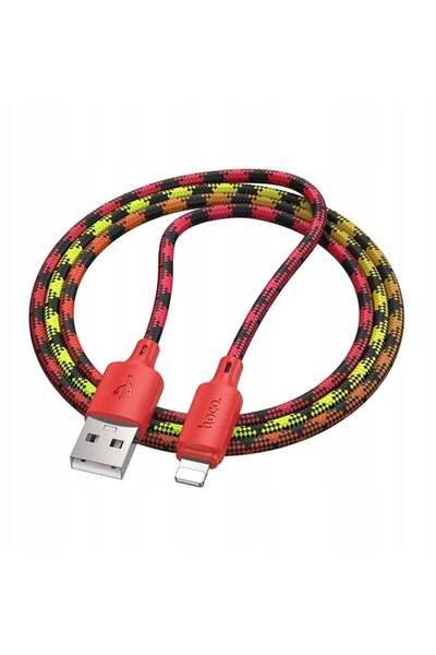 hoco. Cablu USB A la Lightning Hoco 2,4A 1 m X116 roșu degrade