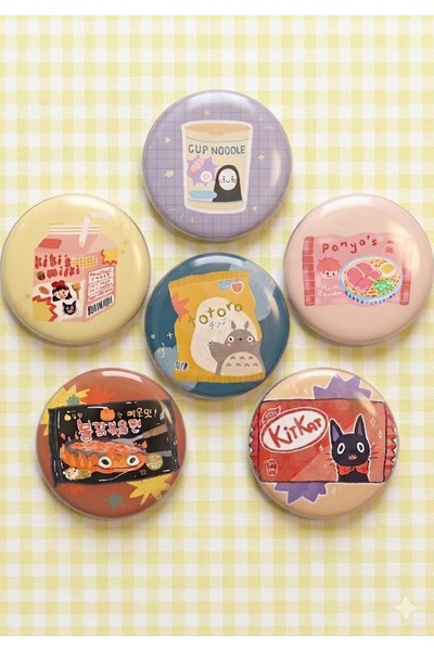 Fivy 6’lı Totoro Rozet Seti