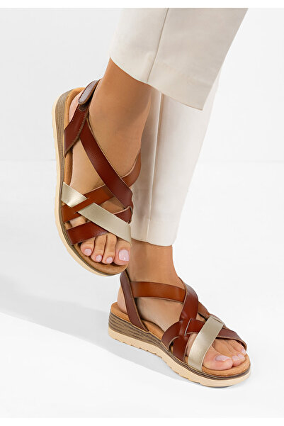 B T Shoes Sandale piele naturală Sidomia camel