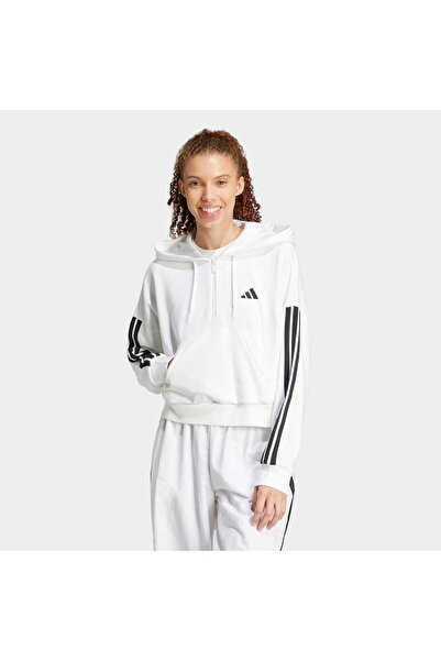 adidas W 3S ft Qz Hd Women's Sports Sweatshirt Jn1948