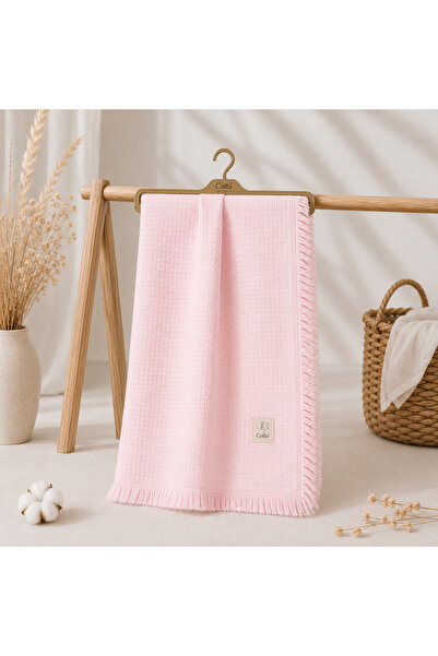 colbi baby Patura muselina copii Colbi bumbac roz 110x110 cm 0-12 luni
