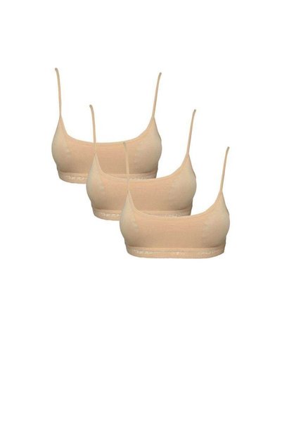 OEM Glb-Stl41414 Padded Rope Strap Nude Color Bustier 3 Pieces