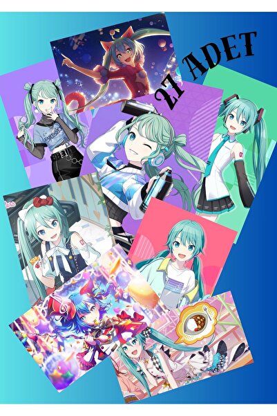 TİWO DİJİTAL HATSUNE MİKU PROJECT SEKAİ CARDS FOTOKART POLAROİD SET