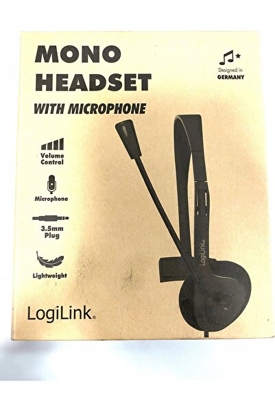 LogiLink Căști stereo, 1x mufă jack de 3,5 mm, microfon cu cască - cutie