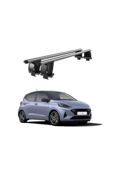 OEM Aluminum car trunk crossbars compatible with smooth roof Hyundai i10 AC3 ...