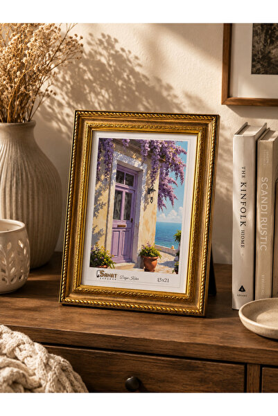 SANAT ÇERÇEVE Royal Gold Classic Dekoratif Fotoğraf Çerçevesi 15x21