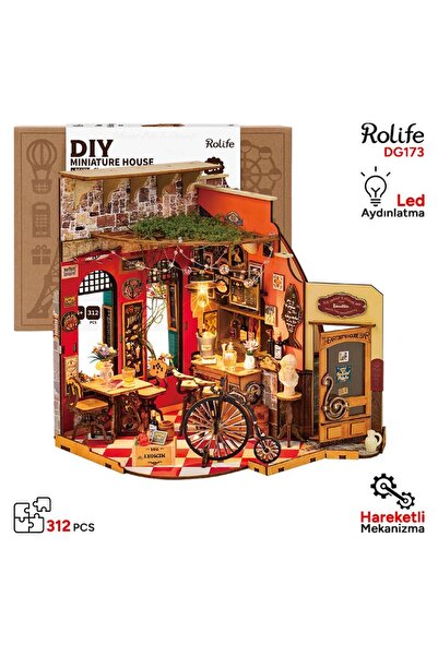 Rolife DG173 Yemek ve İçki Dükkanı (Cheers Bar & Dining) DIY Minyatür Maket M...