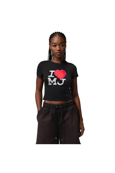 Nike Women's T-shirt W J FLT SS TMID GFX TEE MJ - IR0770010