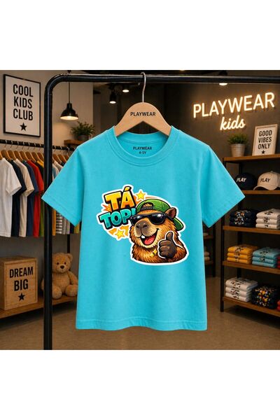 playwear Μπλουζάκι με στάμπα Ta Top 100% παιδικό unisex μπλουζάκι για 5 6 -7 ...