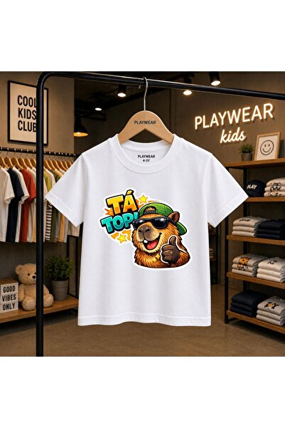 playwear Μπλουζάκι με στάμπα Ta Top 100% παιδικό unisex μπλουζάκι για 5 6 -7 ...