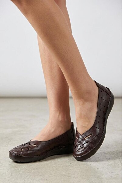 PİSAGOR Ps-44401 Genuine Leather Women's Orthopedic Shoes