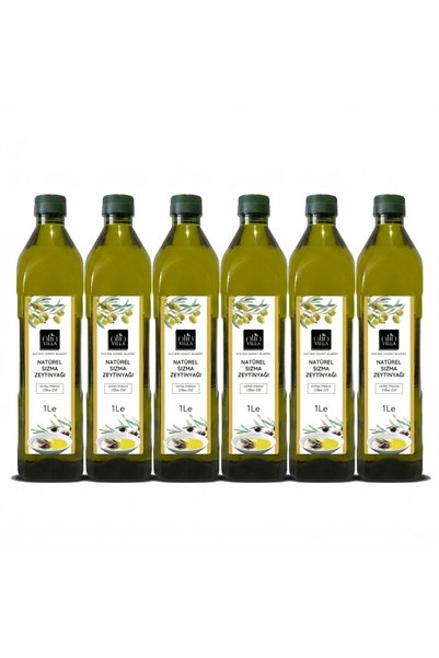 Olio Villa Natürel Sızma Zeytinyağı Extra Virgin 1L (6 Adet)