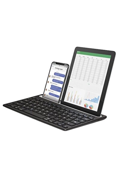 COSDIMI Compact wireless keyboard, COSDIMI, Rechargeable, Integrated smartpho...