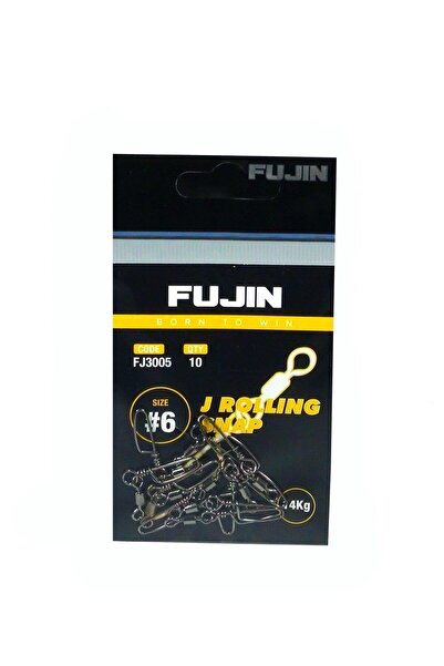 Fujin J Rolling Snap Bilyalı Kilitli Klips Black Nickel #12 numara
