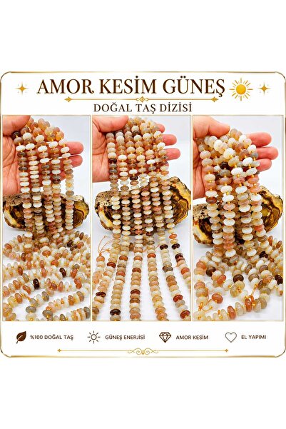 best bioenerji taş terapi مجموعة أحجار شمسية طبيعية معتمدة من Amorf Cut – مجم...