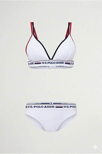 U.S. Polo Assn. Women's Rope Strap Cotton Bustier Slip Set 66467