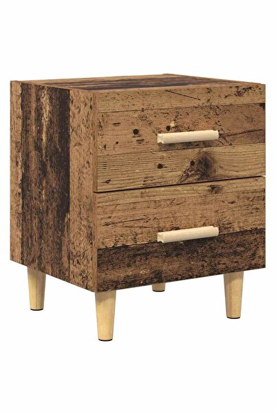 vidaxl Dulap de pat Lemn vechi 40 x 35 x 47.5cm Lemn compozit