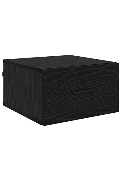 vidaxl Dulap de noapte Stejar negru 35 x 35 x 20 cm Lemn compozit