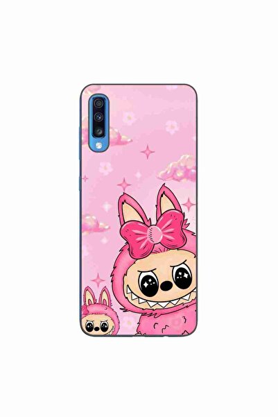 OEM Husa compatibila cu Samsung Galaxy A70 Silicon Gel Tpu Model Labubu Pink ...