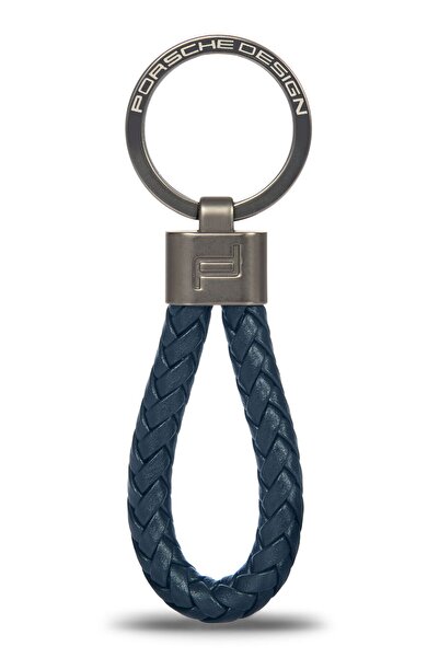 Porsche Design Keyring Leather Cord Dark Blue