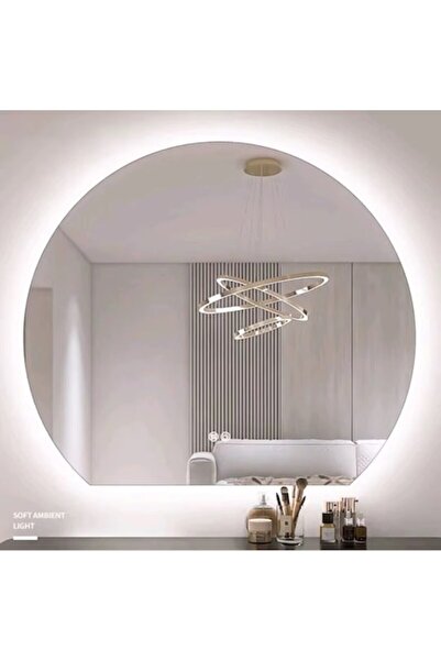 OEM Oglindă de baie cu iluminare LED, 80CM X 70CM, funcție anti-aburire, buto...
